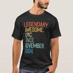 Camiseta Legendário Epic Espetacular Desde Novembro De 2004