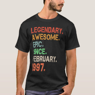 Camiseta Legendário Epic Fantástico Desde Fevereiro De 1997