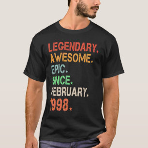 Camiseta Legendário Epic Fantástico Desde Fevereiro De 1998