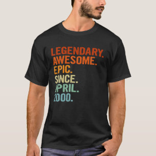 Camiseta Legendário Epic Incrível Desde Abril De 2000 Engra