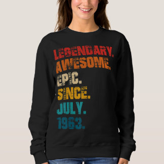 Camiseta Legendário Epic Incrível Desde Julho De 1963 Estil