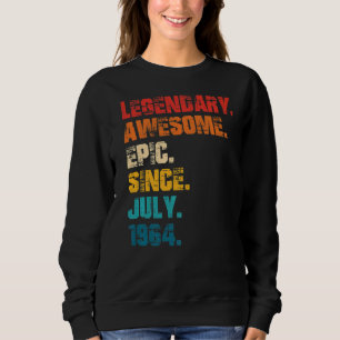 Camiseta Legendário Epic Incrível Desde Julho De 1964 Estil