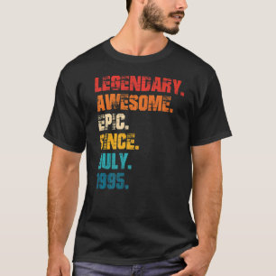 Camiseta Legendário Epic Incrível Desde Julho De 1995 Estil