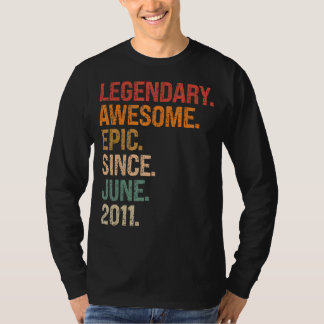 Camiseta Legendário Epic Incrível Desde Junho De 2011, 11 B