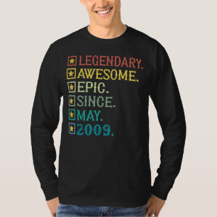 Camiseta Legendário Epic Incrível Desde Maio De 2009 13 Bir
