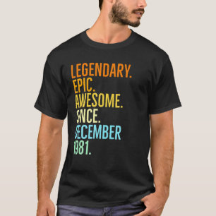 Camiseta Legendário Espetáculo Epic Desde Dezembro De 198