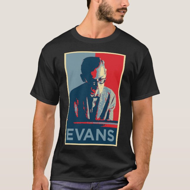 Camiseta Legendário Jazz Pianist Bill Evans (Frente)