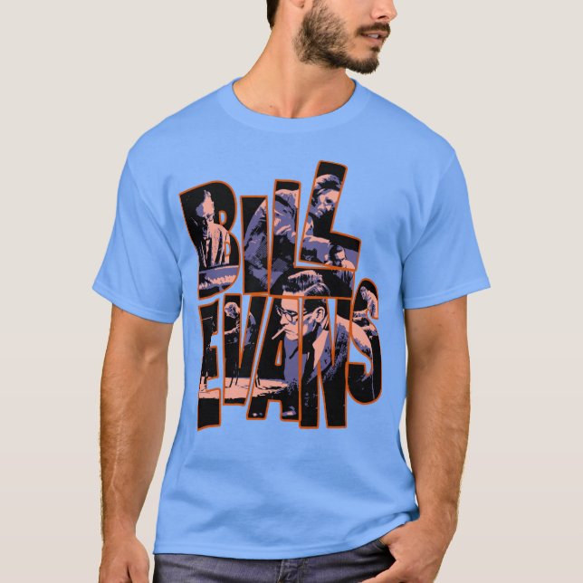 Camiseta Legendário Jazz Pianista e Compositor Bill Evans (Frente)
