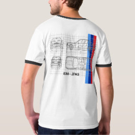 Camiseta Legendário M3-E30 da Baviera - Tee de Arte Bluepri