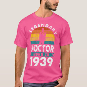 Camiseta Legendário Nascer Médico Em 1939