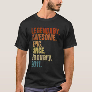 Camiseta Legendário Retroativo Desde Janeiro De 2011 T Cami