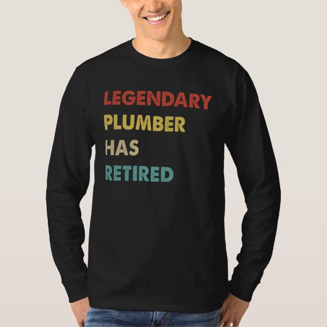 Camiseta Legendary Plumber Has Retired (Frente)