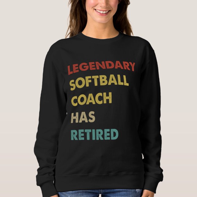 Camiseta Legendary Softball Coach Has Retired  1 (Frente)