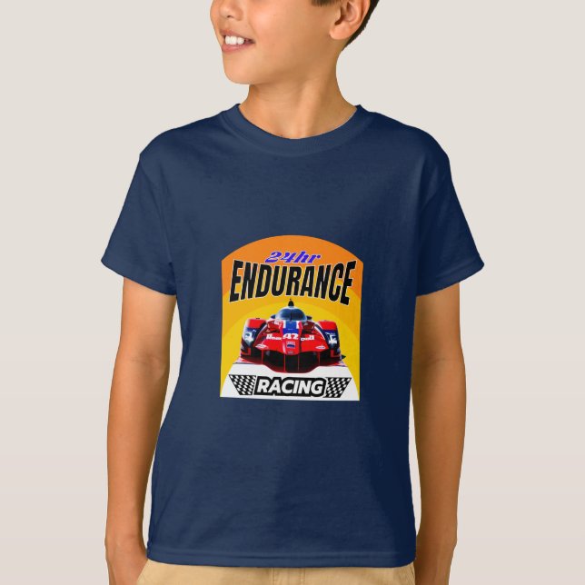 Camiseta Legendas de velocidade: Corrida de resistência 24  (Frente)