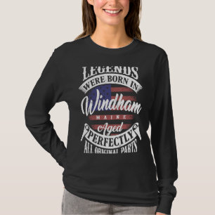 Camiseta Legendas Foram Nasceres Em Windham Maine Original