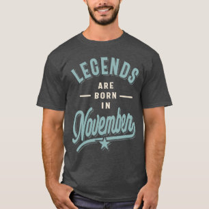 Camiseta Legendas são Nasceres em novembro