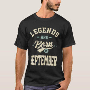 Camiseta Legendas são Nasceres em setembro - Aniversário de