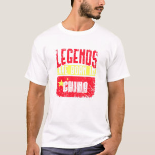 Camiseta Legends Are Born In China Chinese American Style