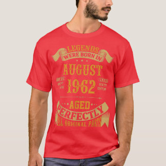 Camiseta Legends Born In August 1962 60th Birthday Funny 60
