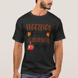 Camiseta Leggings Folhas e Ajustes Por Favor Cair 1