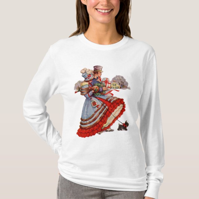 Camiseta Leggings vitorianas de férias (Frente)