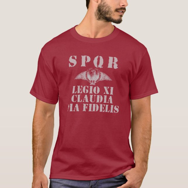 Camiseta Legião leal de 11 Claudius a 11a - Eagle romano (Frente)