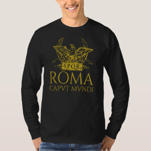Camiseta Legião Romana Antiga Eagle Aquila Roma Caput Mund