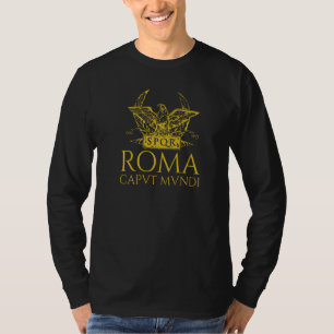 Camiseta Legião Romana Antiga Eagle Roma Caput Mundi Spqr