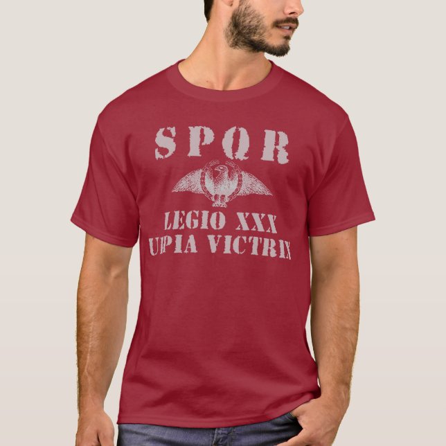 Camiseta Legião vitorioso de 30 Trajan a 30a - Eagle romano (Frente)
