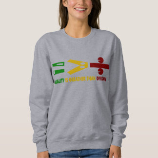 Camiseta l'égualité est plus grande que la division