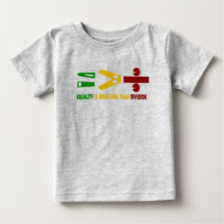 Camiseta l'égualité est plus grande que la division
