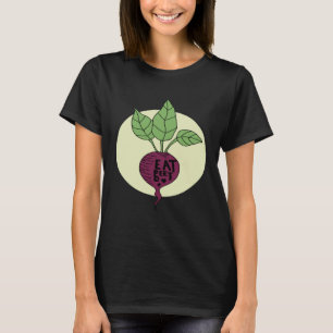 Camiseta Legume Beterraba Vegano Alimentação Saudável à Bas