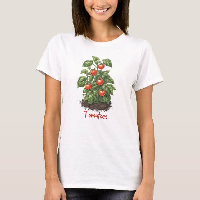 Camiseta Legumes 8 tomate, fruta, jardinagem, comida, plant (Frente)