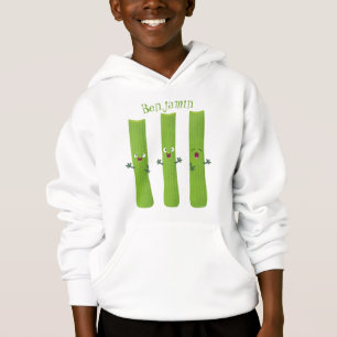 Camiseta Legumes de trio com aipo-branco