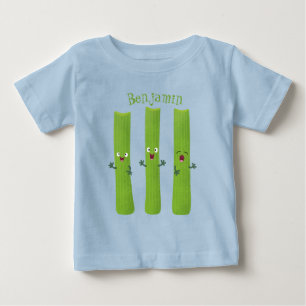 Camiseta Legumes de trio com aipo-branco