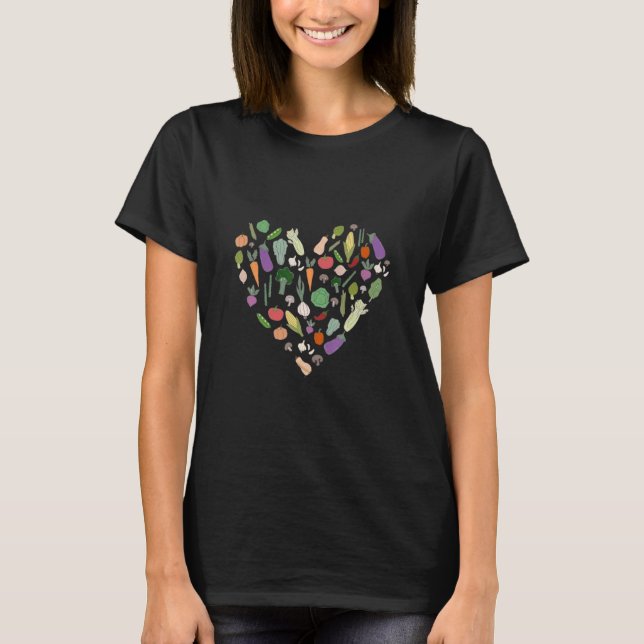 Camiseta Legumes de Verduras Saudáveis Comida Vegetariana (Frente)