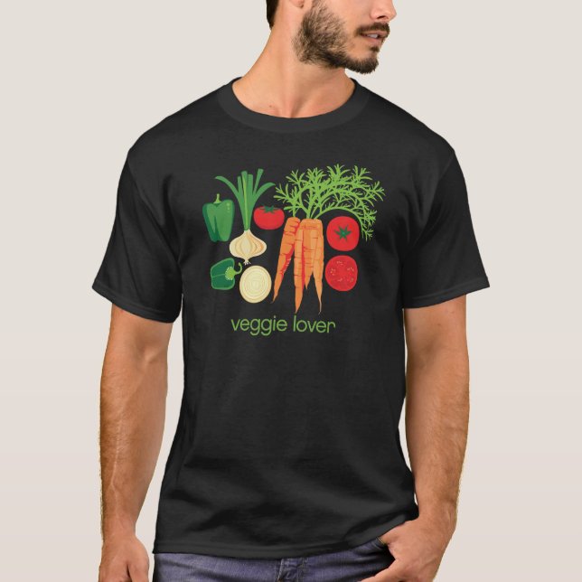 Camiseta Legumes frescos misturados do amante do (Frente)