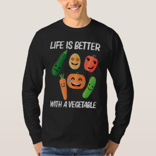 Camiseta Legumes Para Homens Mulheres Alimentação Saudável 