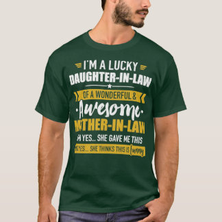Camiseta Lei da filha sortuda de uma mãe incrível