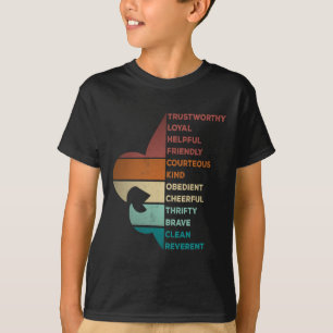 Camiseta Lei de Escotismo de Estilo Retro Legal Vintage