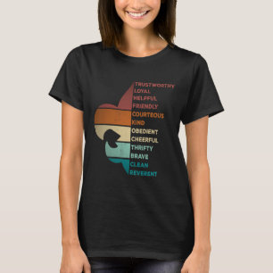 Camiseta Lei de Escotismo de Estilo Vintage Legal Retro 