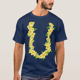 Camiseta Lei de Férias Tropicais de Verão da Cadeia das Flo