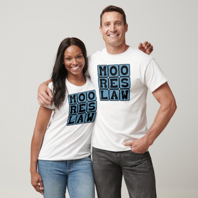 Camiseta Lei de Moore, Evolução da Tecnologia (Unissex)