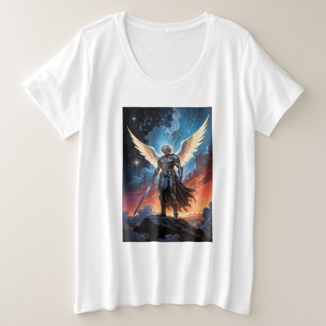 Camiseta Lei do Arcanjo Miguel do Céu (Frente do Design)