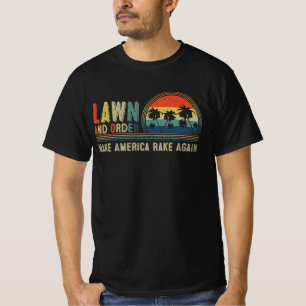 Camiseta Lei e Ordem.Torne a América Rake novamente