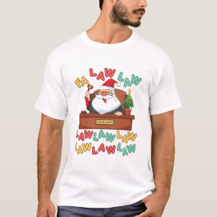 Camiseta Lei Fa Advogado Papais noeis de Natal Juiz