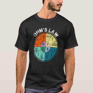 Camiseta Lei Ohm S Resistência Corrente Potência Pie De Vol
