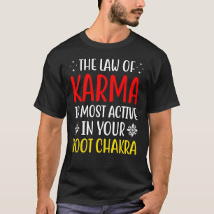 Camiseta Lei Root Chakra Chakra, Atração De Karma Chakra