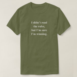 Camiseta Leia As Regras Frase De Jogo Engraçado Com Texto B