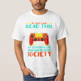 Camiseta Leia Este Jogo Engraçado